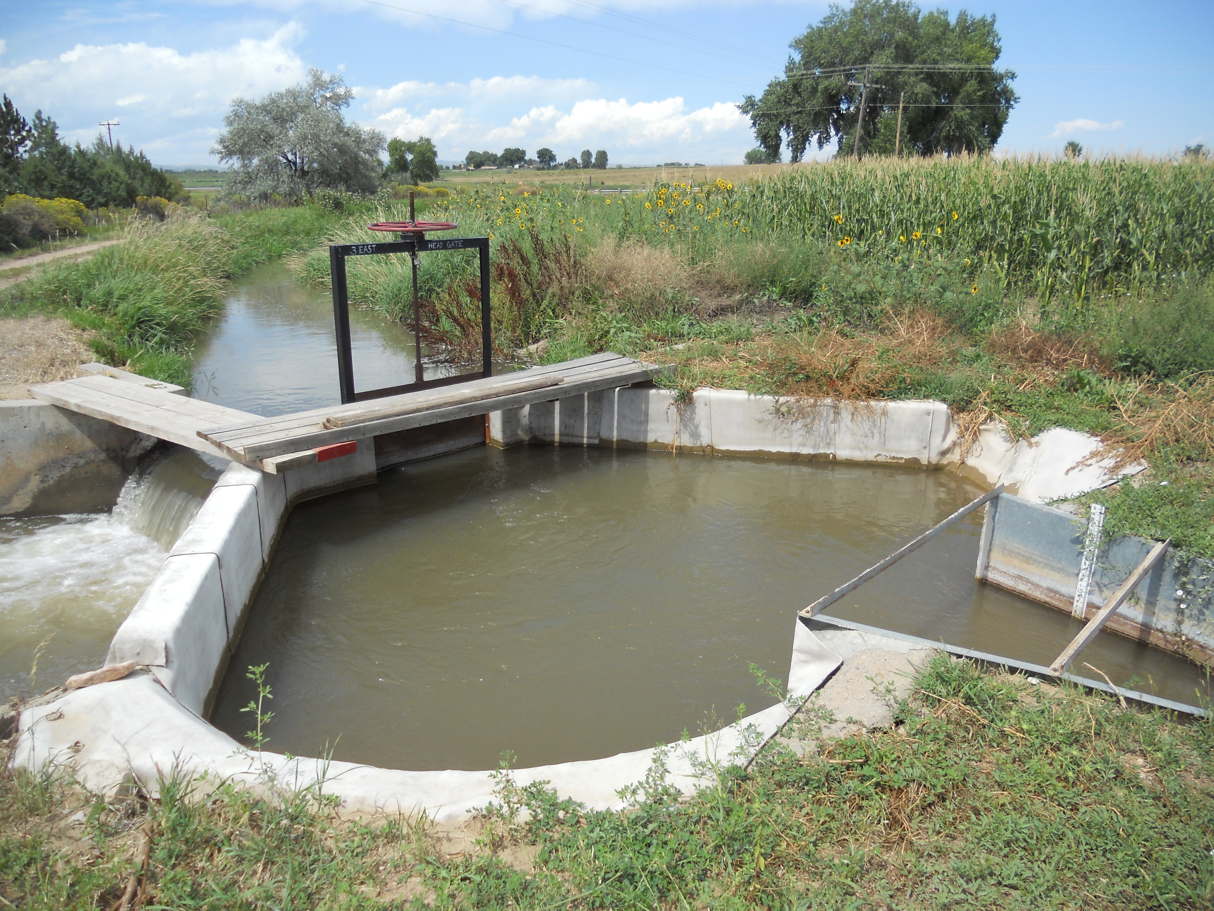Ditch #3 east after concrete cloth repair