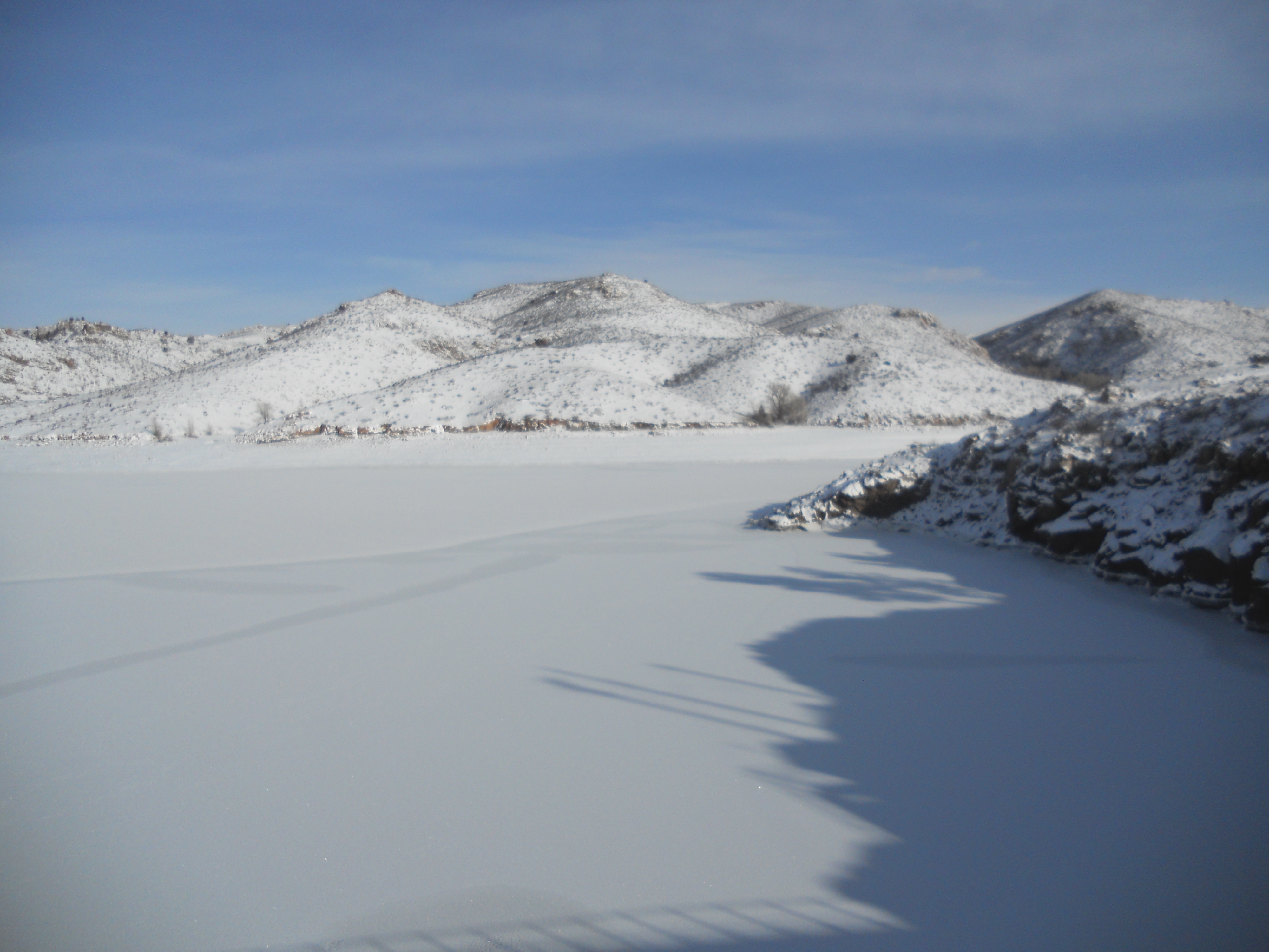 Halligan Reservoir in winter